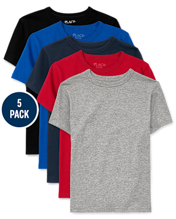 Paquete de 5 camisetas para niño