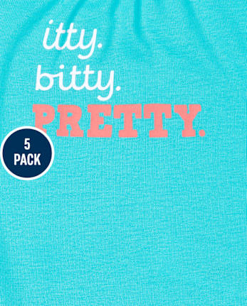 Baby Girls Princess Bodysuit 5-Pack