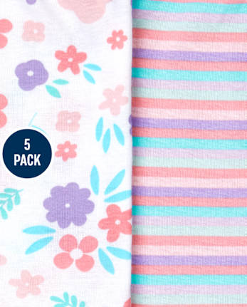 Baby Girls Princess Bodysuit 5-Pack