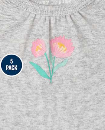 Baby Girls Koala Bodysuit 5-Pack