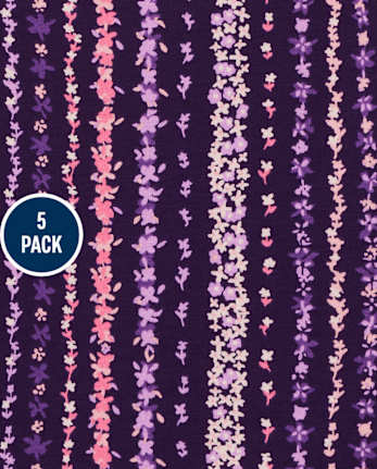 Girls Print Leggings 5-Pack