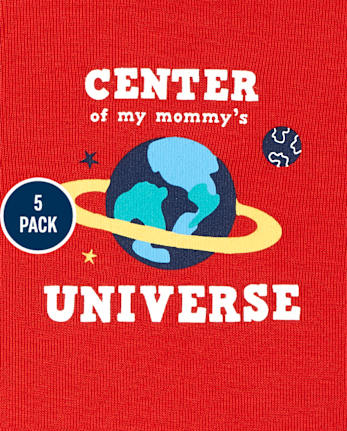 Baby Boys Space Bodysuit 5-Pack