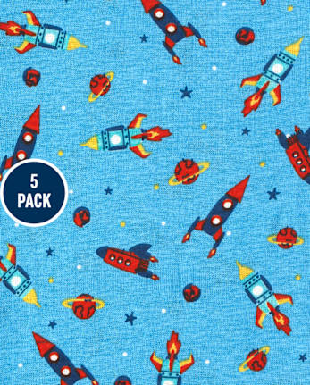 Baby Boys Space Bodysuit 5-Pack