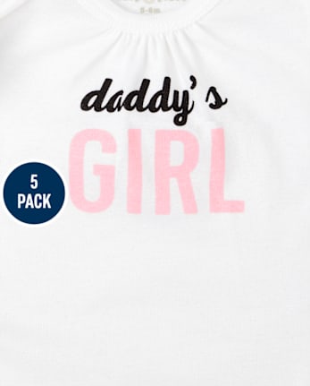 Body para bebé niña Queen Bee, paquete de 5