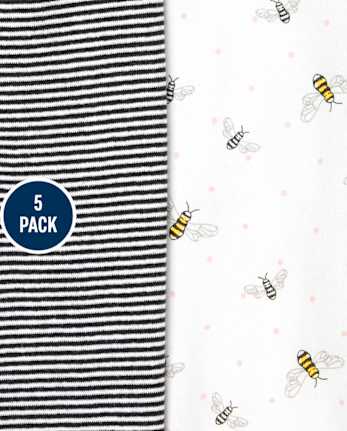 Body para bebé niña Queen Bee, paquete de 5