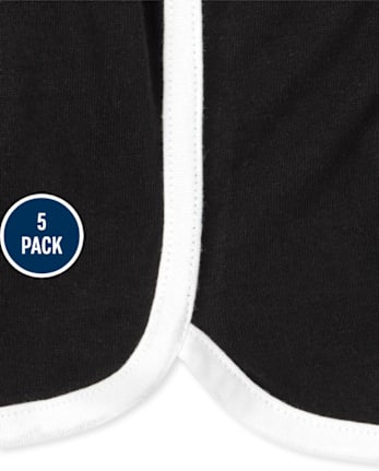 Girls Dolphin Shorts 5-Pack