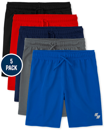 Boys Basketball Shorts 5-Pack
