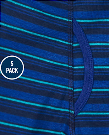 Boys Shark Boxer Brief Underwear 5-Pack