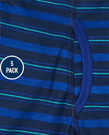 Boys Shark Boxer Brief Underwear 5-Pack
