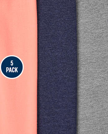 Girls Print Leggings 5-Pack