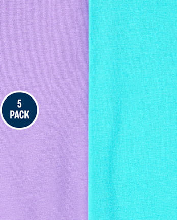 Girls Print Leggings 5-Pack