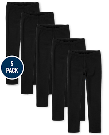 Girls Leggings 5-Pack - Plus