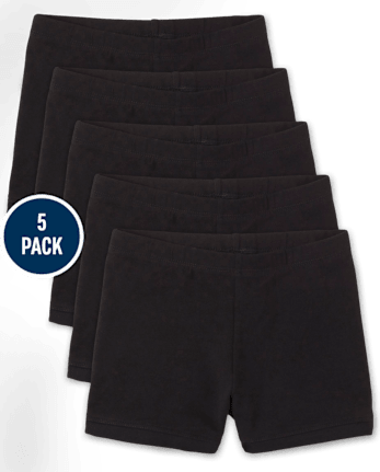 Girls Cartwheel Shorts 5-Pack - Plus
