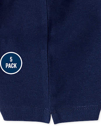 Pantalones cortos de uniforme Cartwheel para niñas, paquete de 5