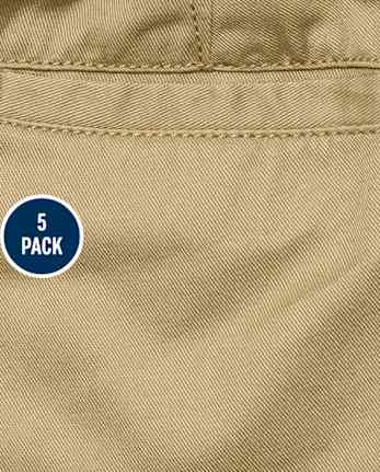 Lot de 5 pantalons chino skinny extensibles pour bébés et tout-petits garçons