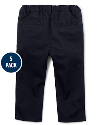 Lot de 5 pantalons chino skinny extensibles pour bébés et tout-petits garçons