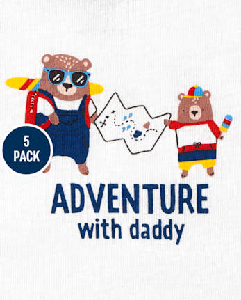 Body Camper para bebé niño, paquete de 5