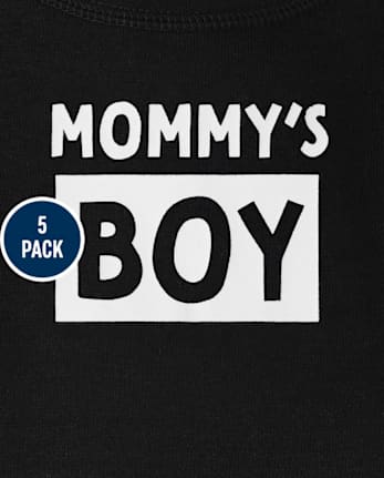 Baby Boys Striped Bodysuit 5-Pack