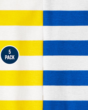 Baby Boys Striped Bodysuit 5-Pack