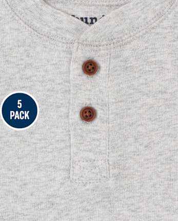 Baby Boys Striped Bodysuit 5-Pack