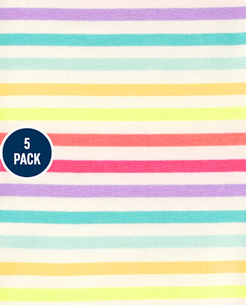 Leggings capri estampados para niñas, paquete de 5