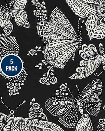 Girls Print Capri Leggings 5-Pack