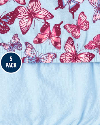 Girls Butterfly Bralette 5-Pack