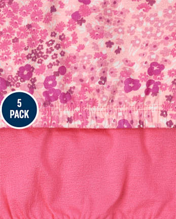 Girls Floral Bralette 5-Pack