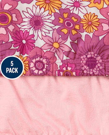 Girls Floral Bralette 5-Pack