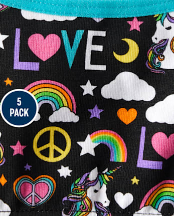 Girls Peace Bralette 5-Pack