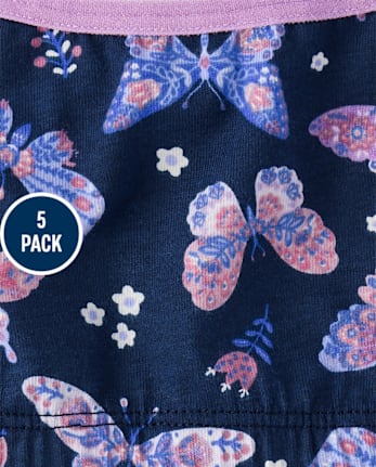 Lot de 5 brassières papillon pour filles