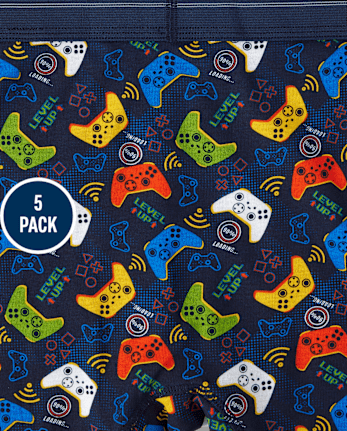 Lot de 5 boxers Gamer pour garçons