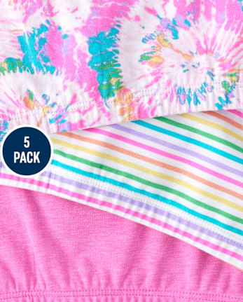 Pack de 5 bralettes teñidos Niña Corbata