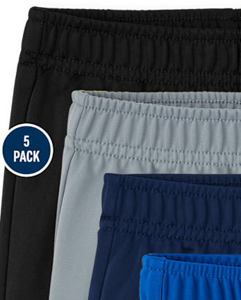Toddler Boys Basketball Shorts 5-Pack