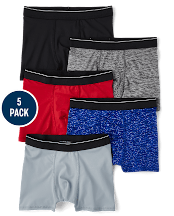 Boys Performance Boxer Brief Underwear 5-Pack