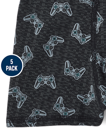 Lot de 5 boxers de performance pour garçons gamers