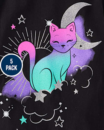 Girls Trend Graphic Tee 5-Pack