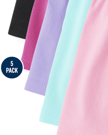 Toddler Girls Empire Babydoll Top 5-Pack