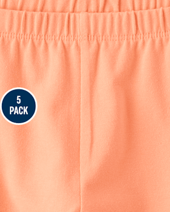 Girls Bike Shorts 5-Pack