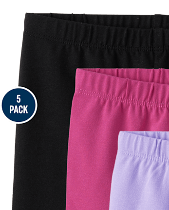 Girls Bike Shorts 5-Pack
