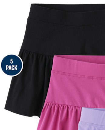 Girls Tiered Skort 5-Pack