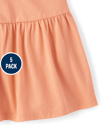 Girls Tiered Skort 5-Pack