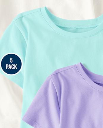 Girls Tie Front Top 5-Pack