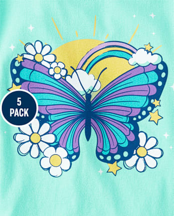Girls Icon Graphic Tee 5-Pack