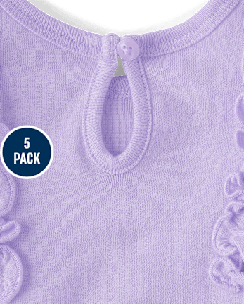 Baby Girls Butterfly Bodysuit 5-Pack