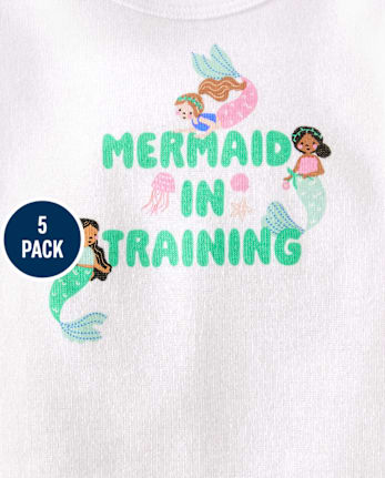 Baby Girls Sea Creature Bodysuit 5-Pack