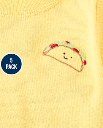Baby Boys Taco Bodysuit 5-Pack