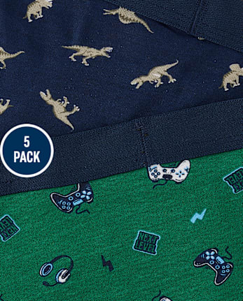 Lot de 5 boxers gamer pour garçon