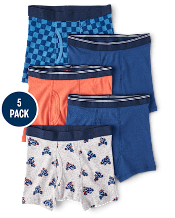 Boys Skateboard Boxer Brief Underwear 5-Pack