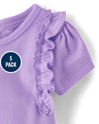 Baby Girls Floral Bodysuit 5-Pack